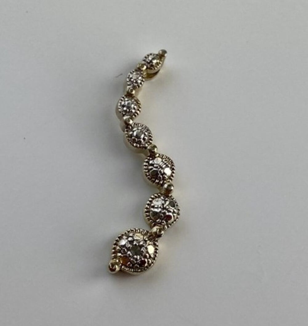 925 Sterling Silver Diamond Pendant
